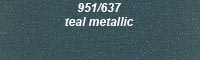 637 teal metallic