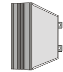 doppelseitiges Transparent mit Plexiglasscheiben