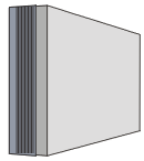 einseitiges Transparent mit Plexiglashauben